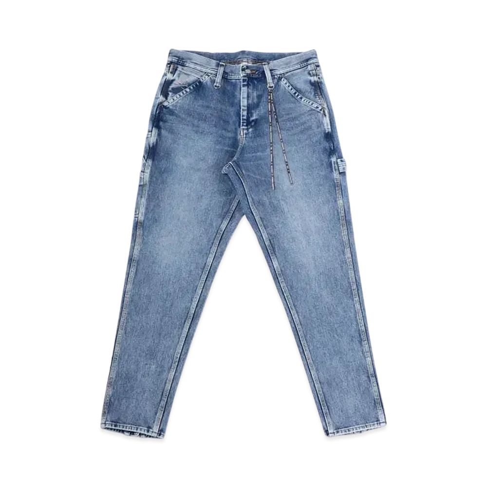 mastermind WORLD Slim Tapered 2 Way Stretched Work Denim Pants "Indigo"
