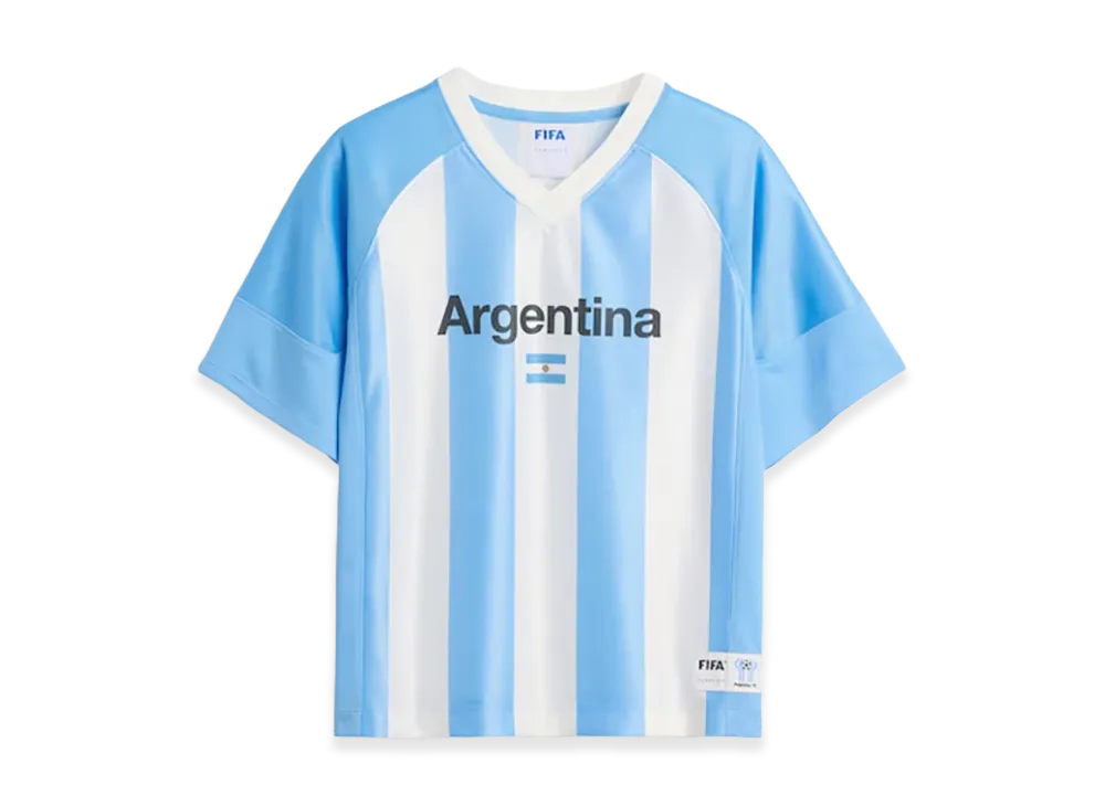 Gap x Ouigi Theodore Kids FIFA World Cup Oversized Jersey Argentina "Light Blue/White"