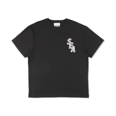 WIND AND SEA S_E_A GINGHAM PLAID S/S TEE "Black"