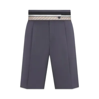 Dior Bermuda Shorts Wool Twill "Gray"