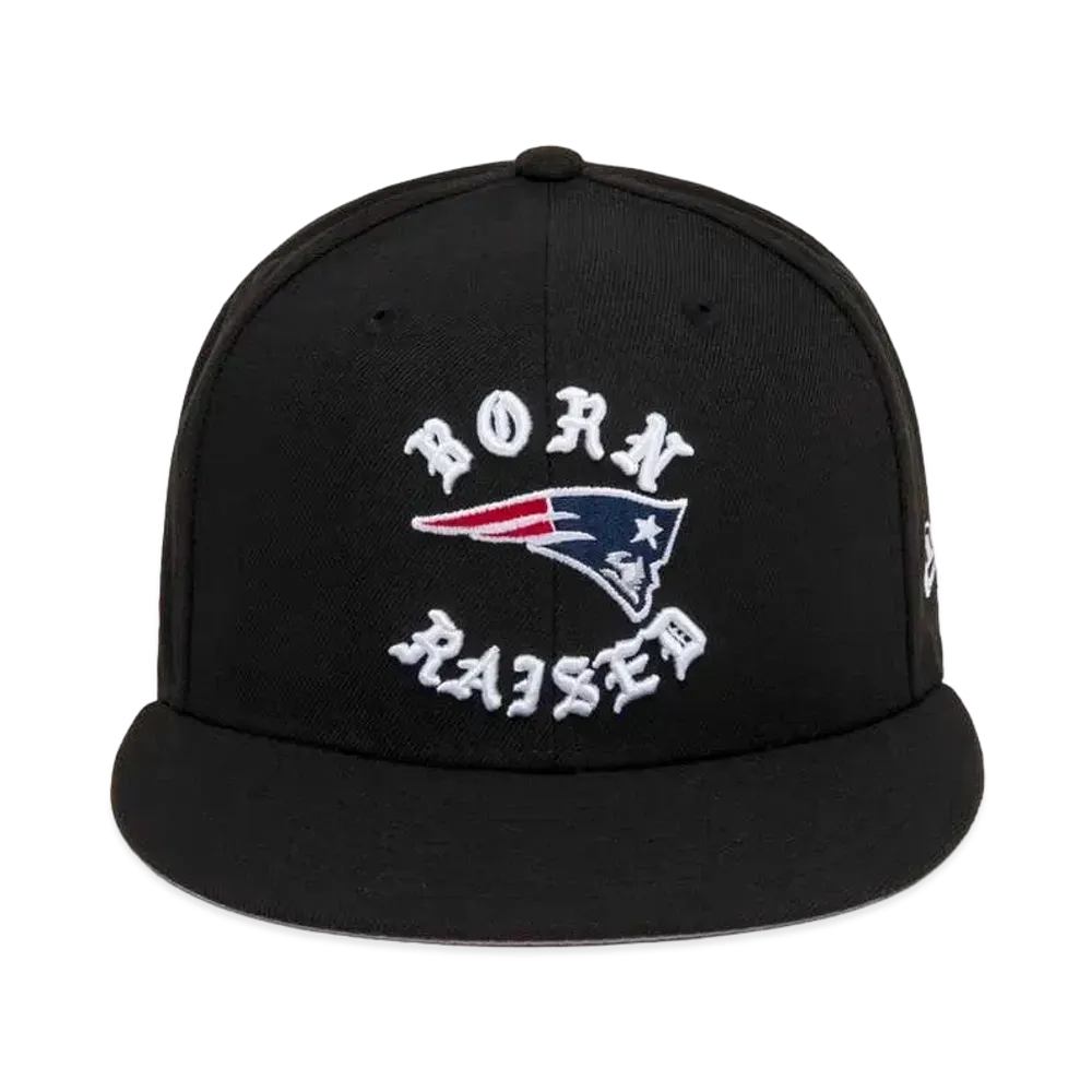 NEW ERA x Born x Raised x NFL + Patriots Snapback Rocker Hat "Black"