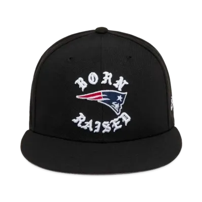 NEW ERA x Born x Raised x NFL + Patriots Snapback Rocker Hat "Black"