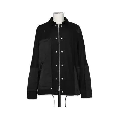 sacai Fabric Combo Blouson "Black"