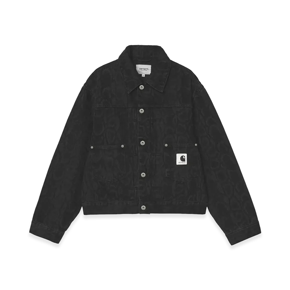Carhartt WIP Women's Belmar Jacket "Snake Camo/Black(Heavy Stone Wash)"