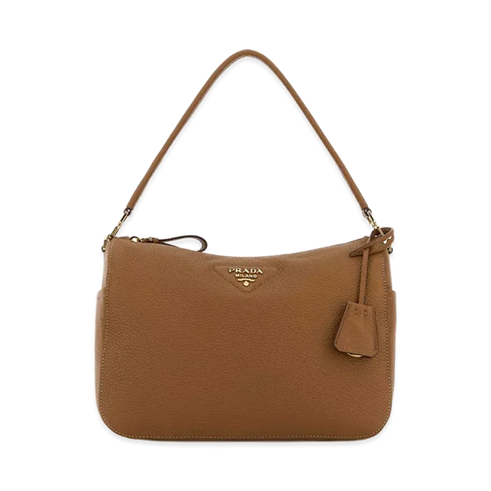 PRADA Women's Leather Medium Shoulder Bag "Brown"