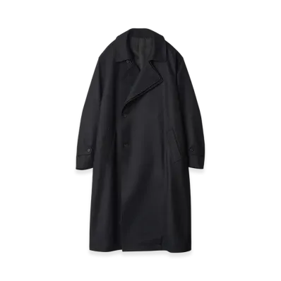 ssstein Double Lapeled Double Breasted Coat "Black"