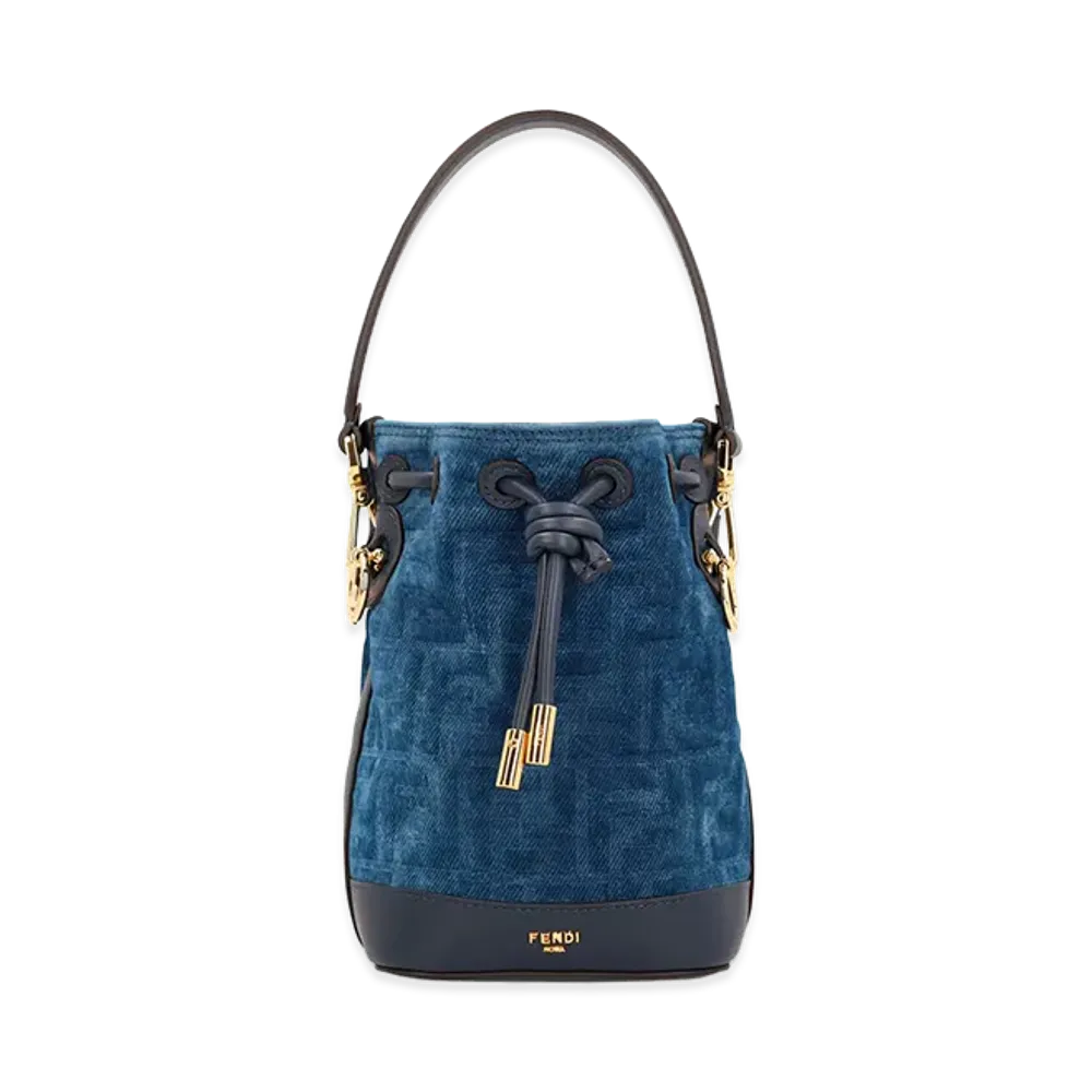 FENDI Women's Mon Tresor Bucket Bag "Blue"