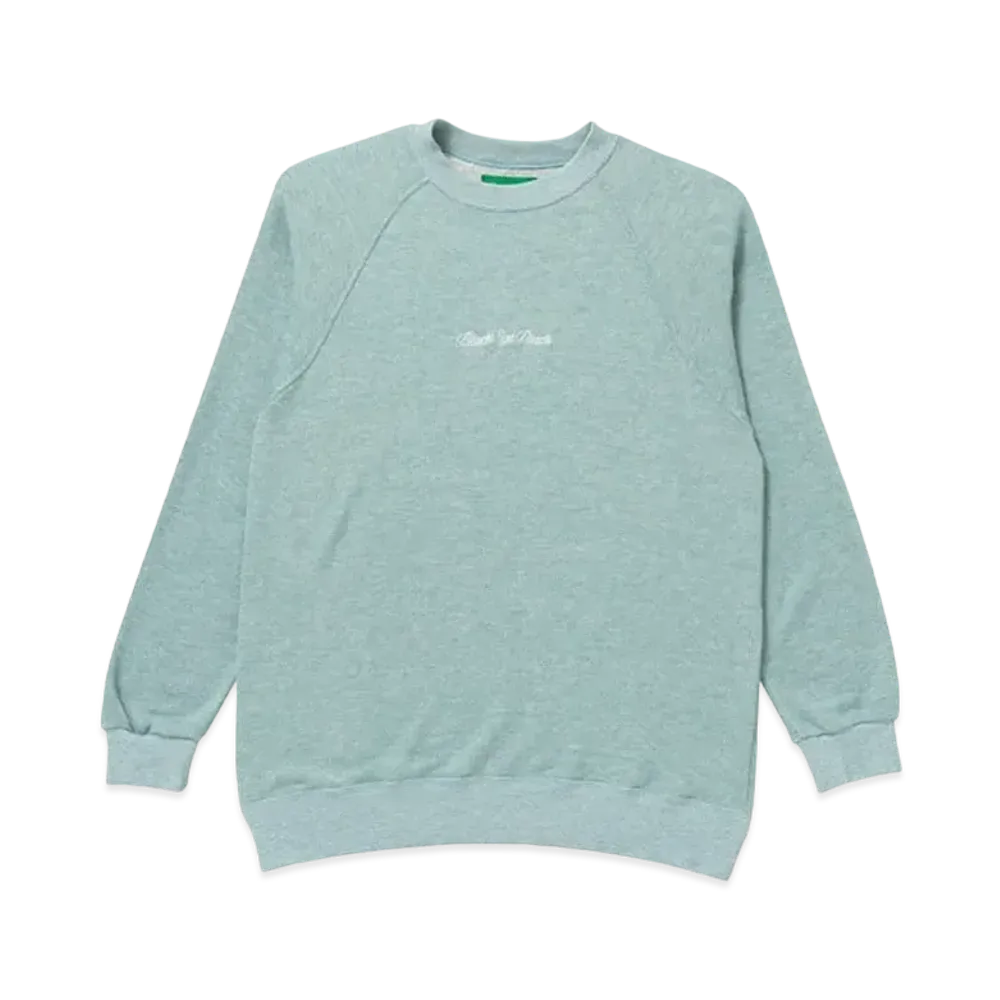 BlackEyePatch ROYAL SCRIPT RAGLAN CREW SWEAT "Mint"