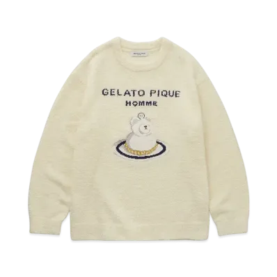 GELATO PIQUE Homme Bear Cake Pullover "Cream"