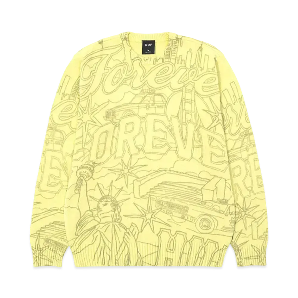 HUF Forever Crewneck Sweater "Pistachio"