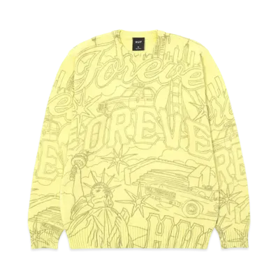 HUF Forever Crewneck Sweater "Pistachio"