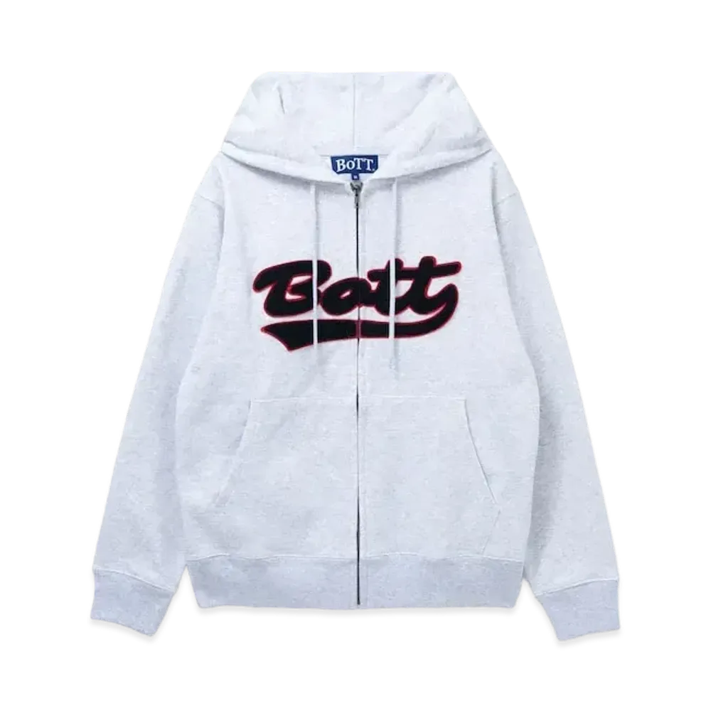 BoTT Script Logo Zip Hoodie "Ash"