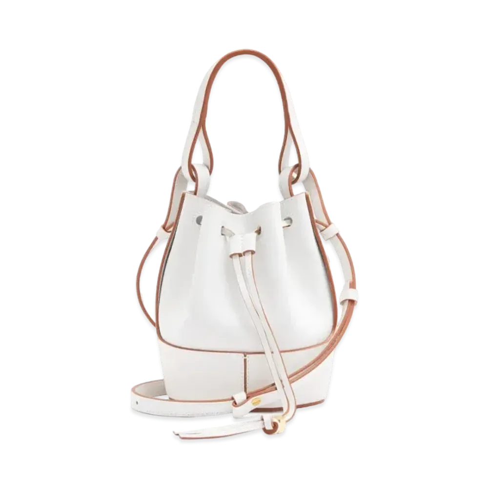 LOEWE Mini Balloon Bag In Nappa Calfskin "Soft White"