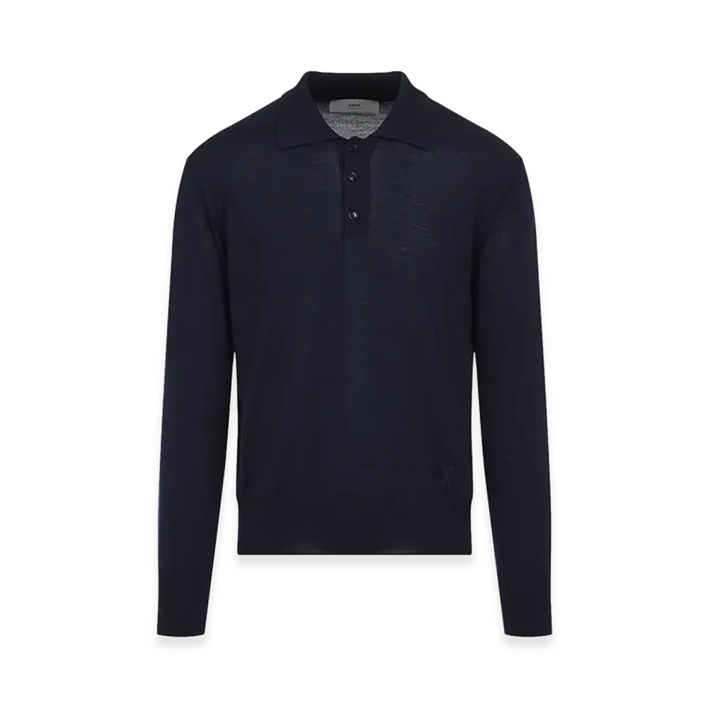 AMI PARIS Tonal ADC Polo "Blue"