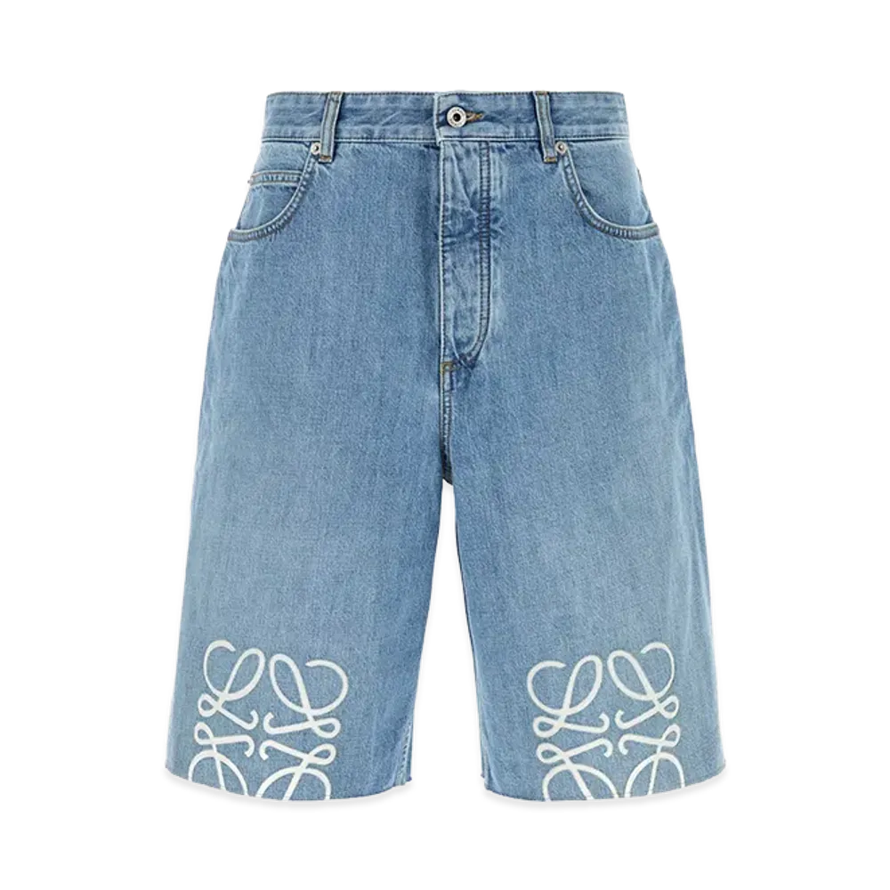 LOEWE Denim Bermuda Shorts "Blue"