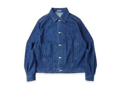 AURALEE Selvedge Light Denim Blouson "Light Indigo"