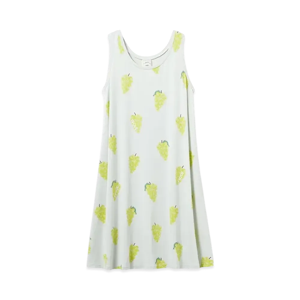 GELATO PIQUE Cool Touch Sensation Fruit Pattern Tank Dress "Mint"