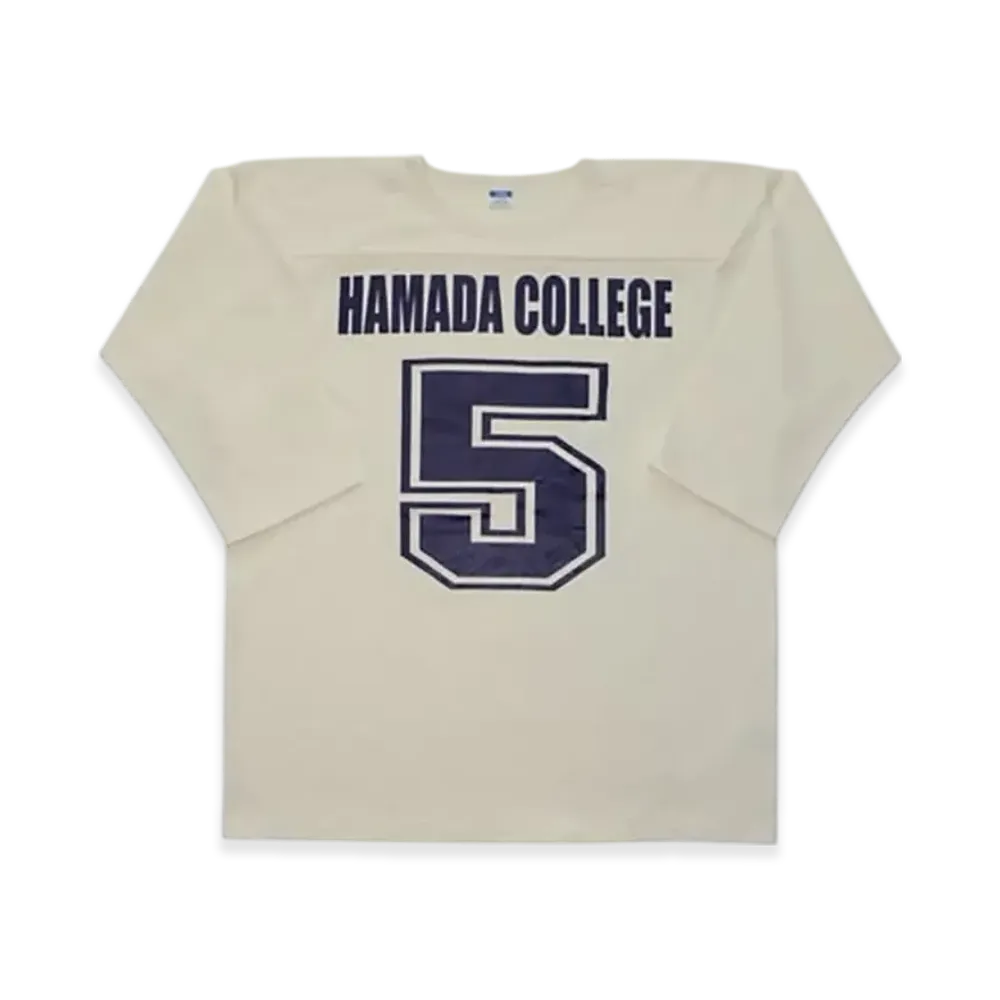 SAPEur x MASATOSHI HAMADA Hamada College Football Tee 3/4 Sleeve "White"