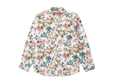 Supreme Floral Flannel Shirt "White"