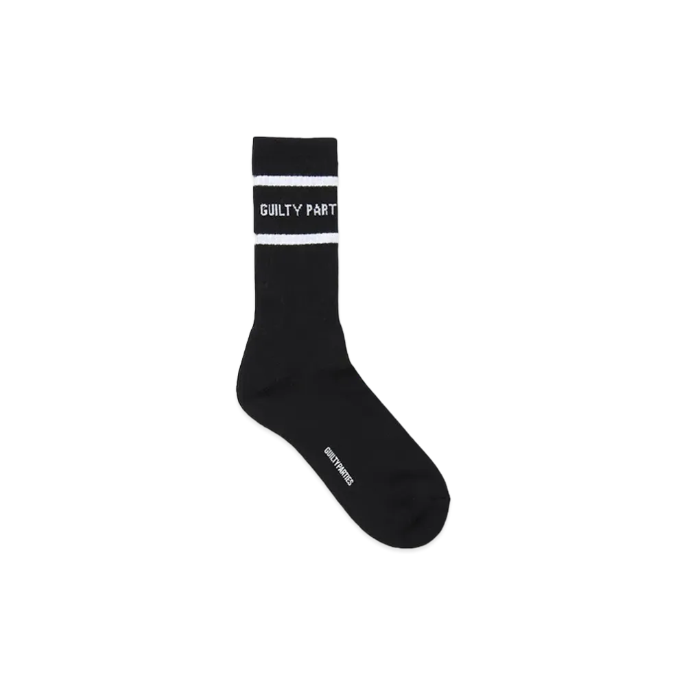 WACKO MARIA Logo Jacquard Socks "Black/White"