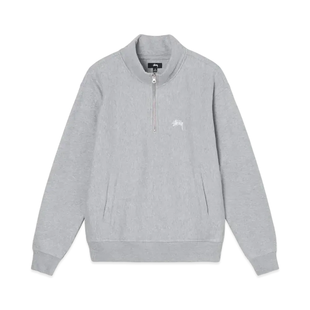 Stussy OVERDYED STOCK LOGO MOCK "Grey Heather"