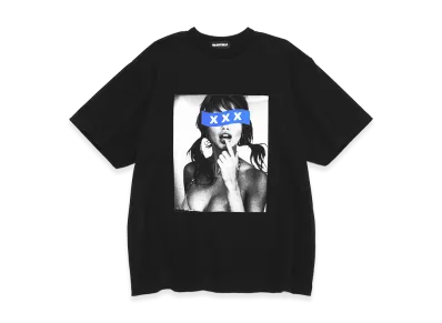 GOD SELECTION XXX Blue Box Logo Monochrome Photo Tee GX-S26-ST-13 "Black"