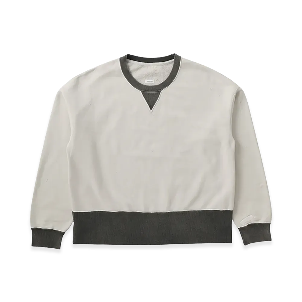 visvim Fellow Sweat L/S 2-Tone Crash "Black"