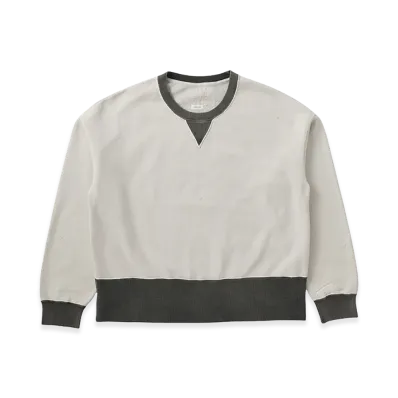 visvim Fellow Sweat L/S 2-Tone Crash "Black"