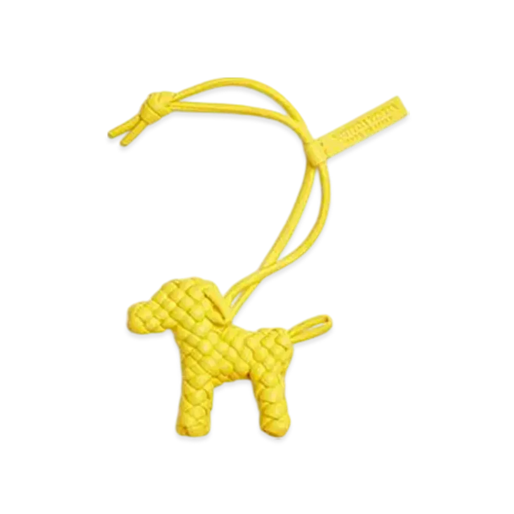 Bottega Veneta Dog Charm "Daffodil"