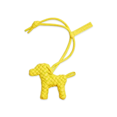 Bottega Veneta Dog Charm "Daffodil"