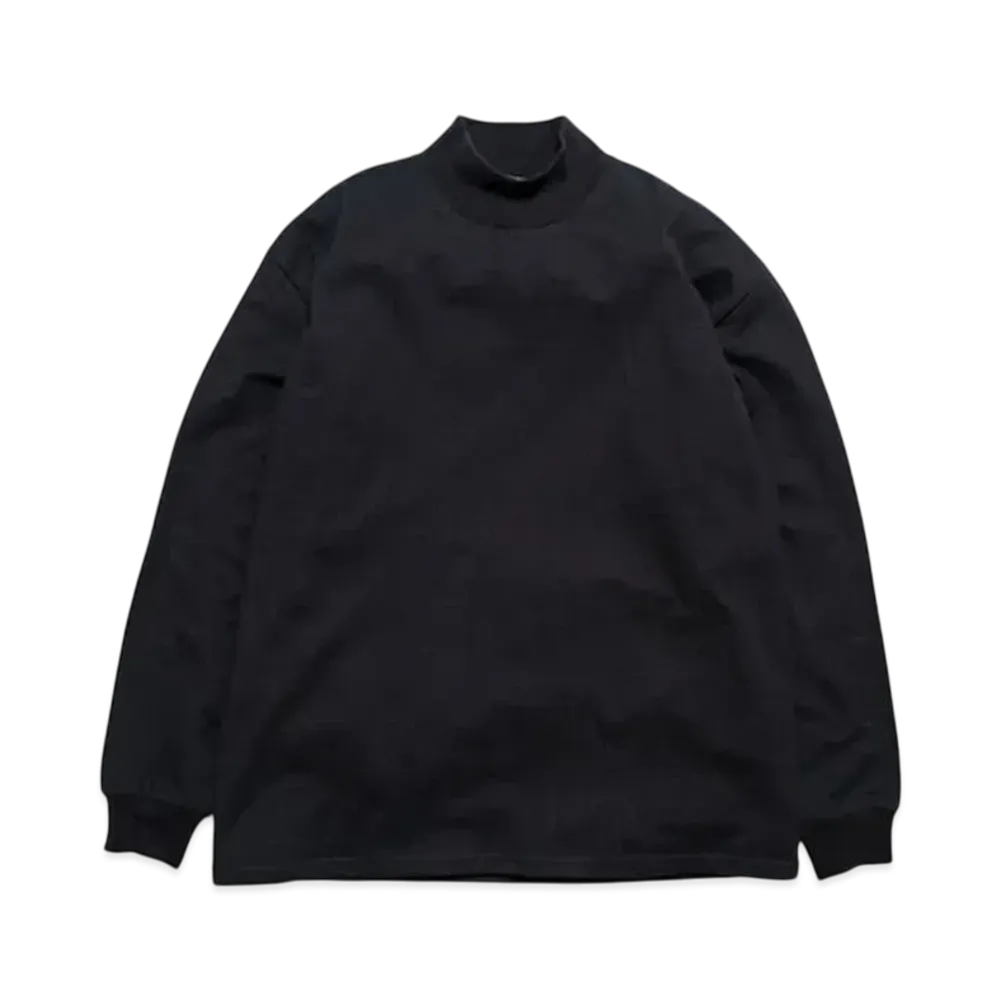 Graphpaper L/S Mock Neck Tee "Black"