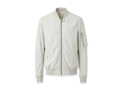 Rick Owens Suede Lambskin Bomber Jacket "Gray"
