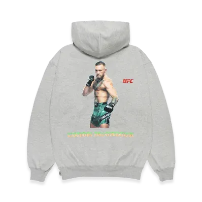 WACKO MARIA x UFC Heavy Weight Zip Hooded Sweat Shirt "Gray"