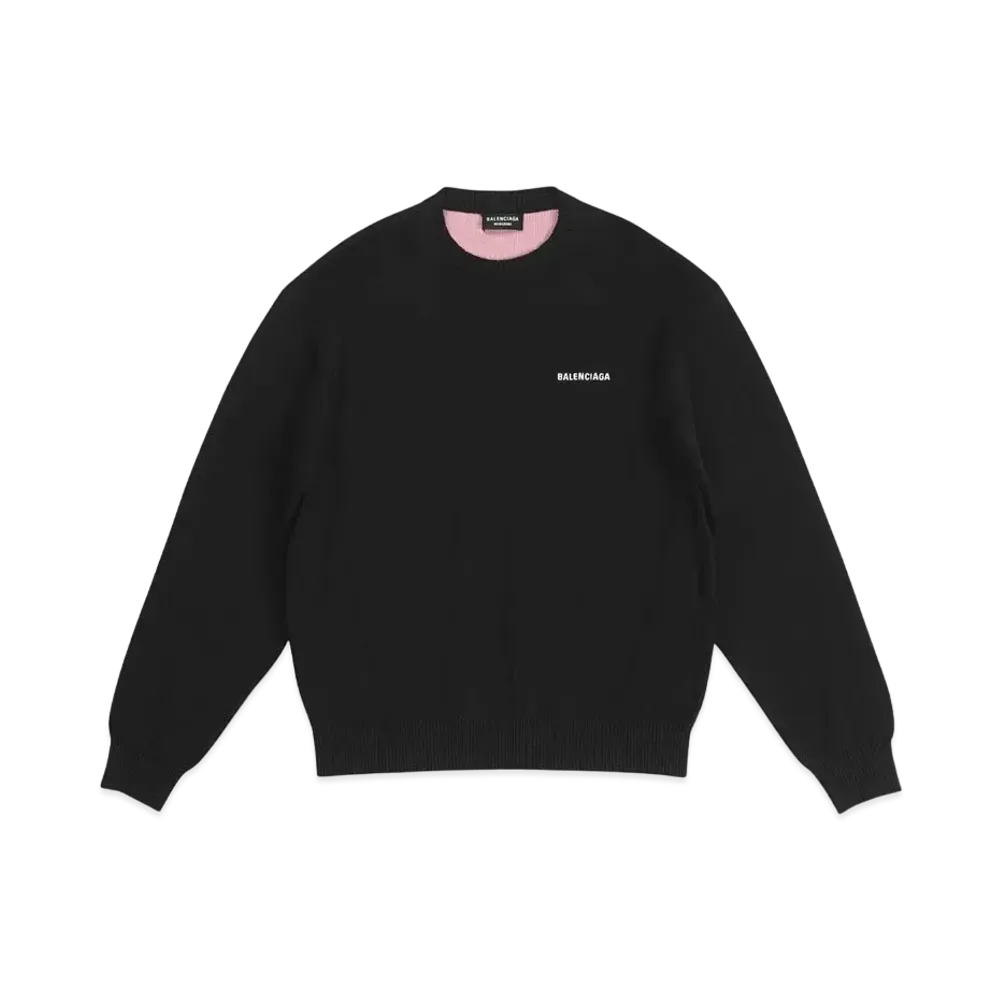 BALENCIAGA MENS Political Campaign Sweater "Black"