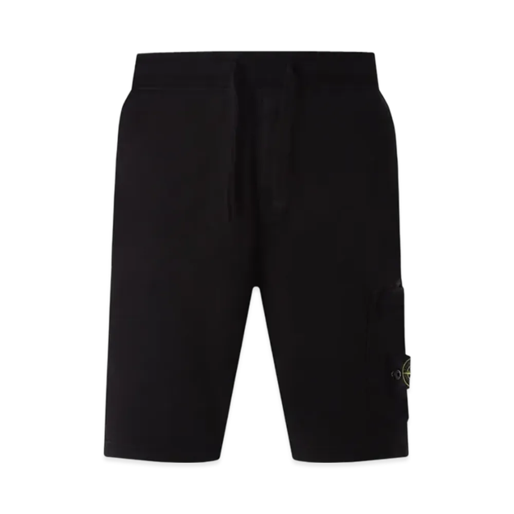 Stone Island 64651 Fleece Bermuda Shorts - 23SS "Black"