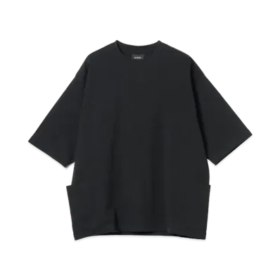 BEAMS Side Pocket Loose T-shirt "Black"