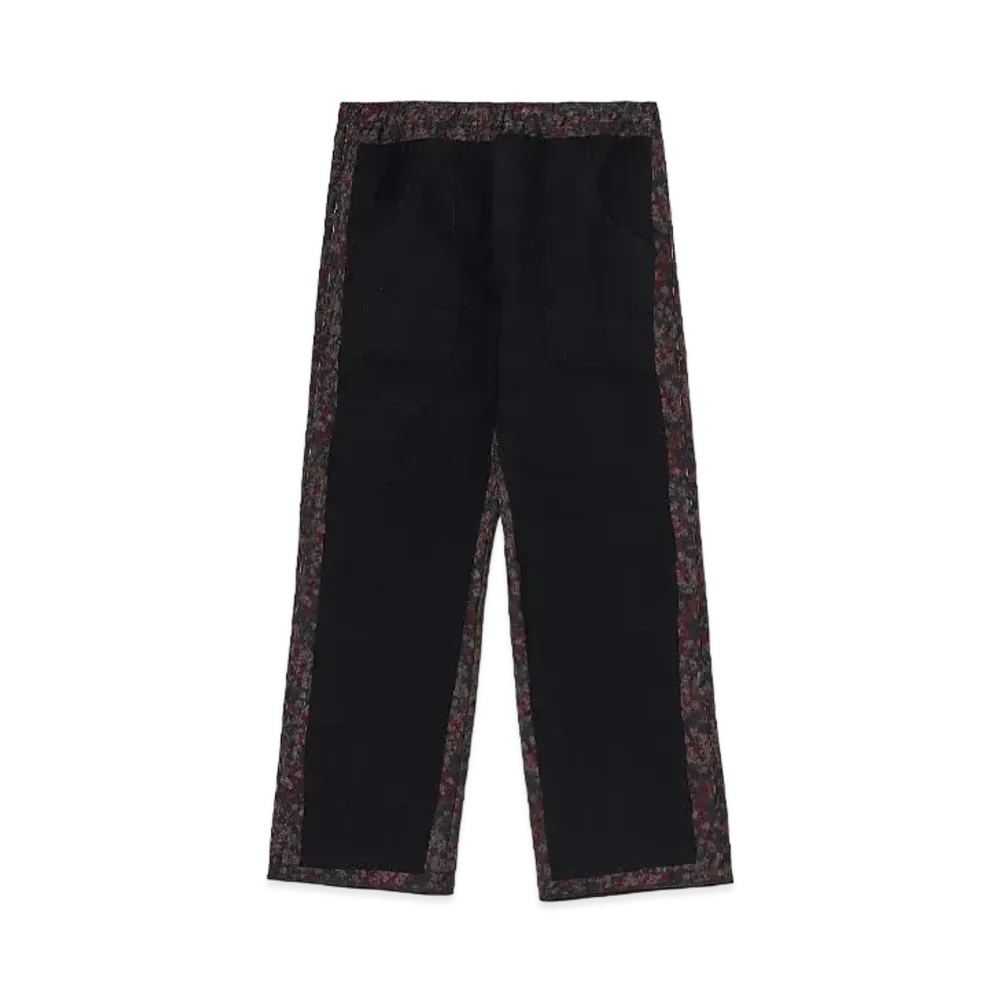 WILDSIDE Yohji Yamamoto x REBUILD by NEEDLES Eur Work Covered Pant Geometric Pattern "Black"