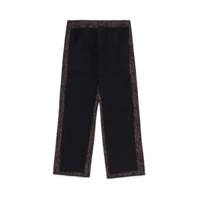 WILDSIDE Yohji Yamamoto x REBUILD by NEEDLES Eur Work Covered Pant Geometric Pattern "Black"