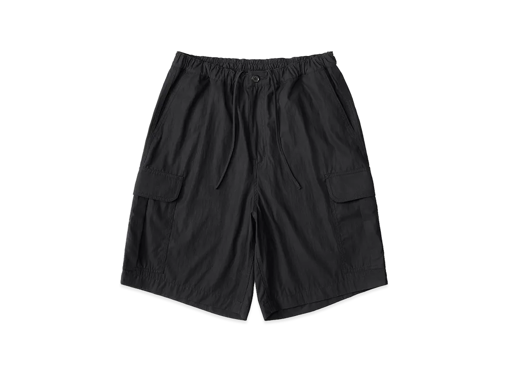 everyone Cotton Nylon Cargo Shorts "Black"