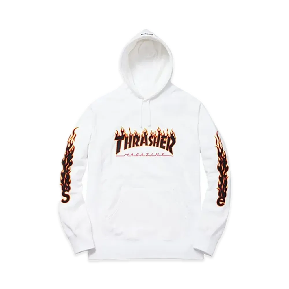 Supreme x THRASHER Hooded Sweatshirt "White"