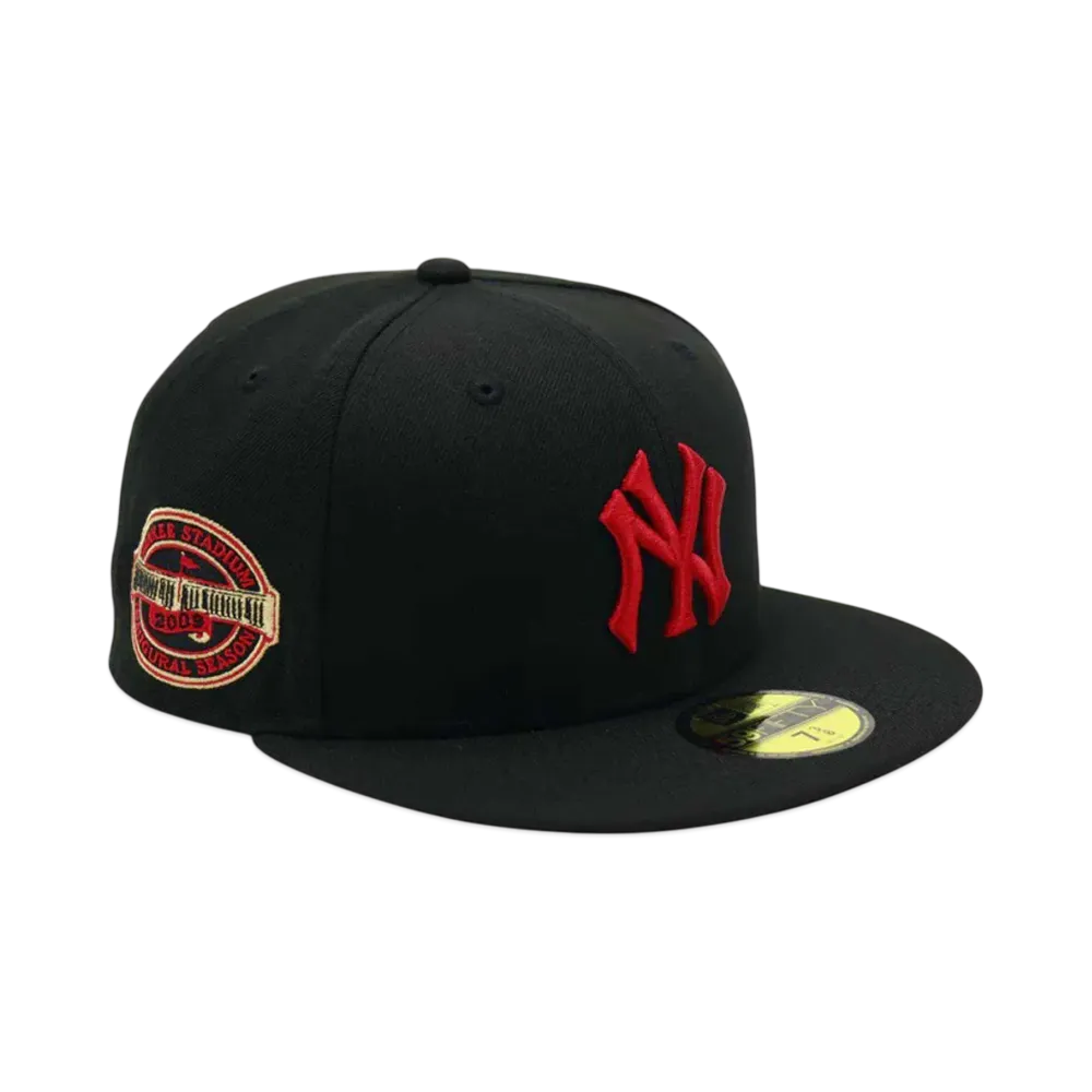 NEW ERA x THE CAP 59Fifty 'RED GAF' New York Yankees "Black/Scarlet"