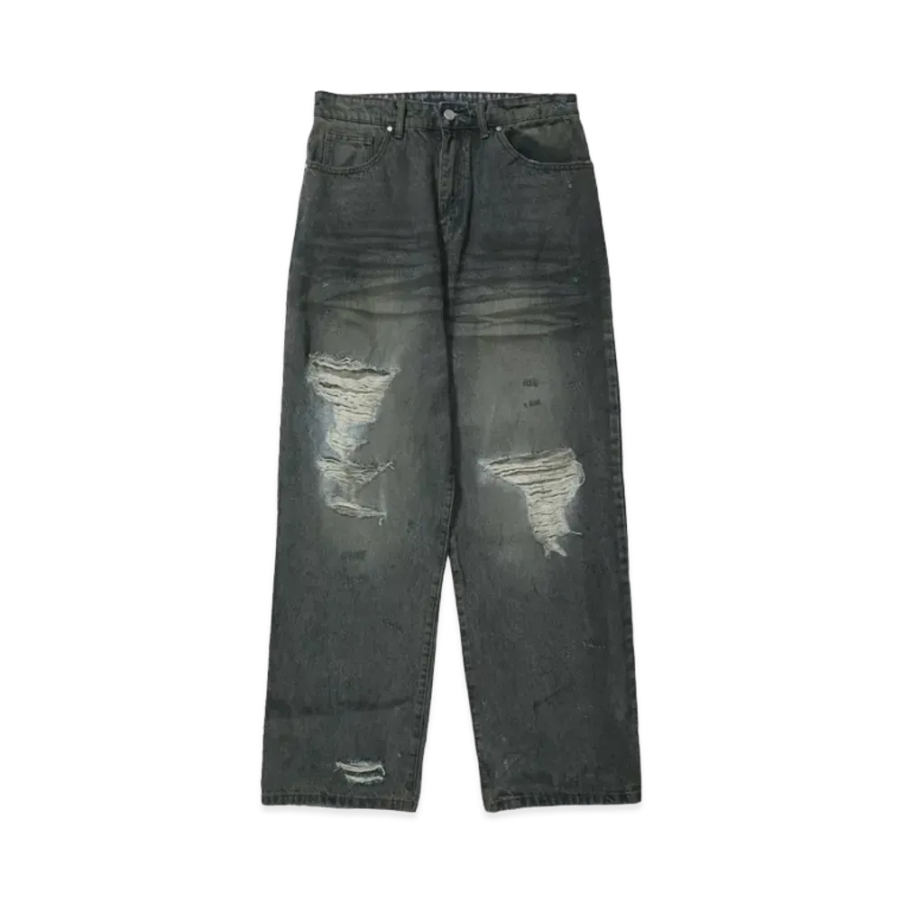 Basketcase LAX BAGGY DENIM, junkyard wash "MULTI"