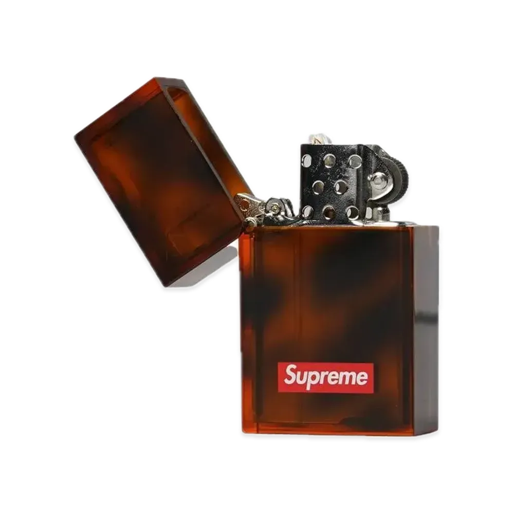 Supreme Tsubota Pearl Hard Edge Lighter "Brown"