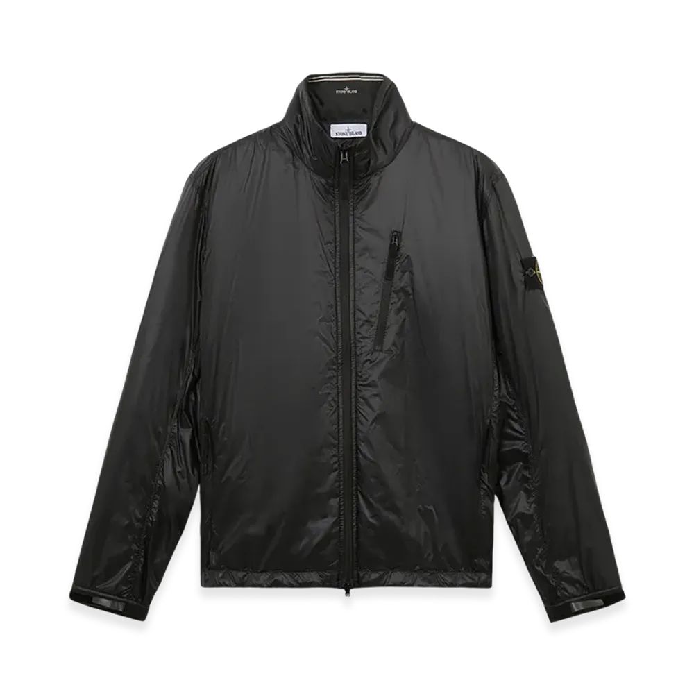 Stone Island Q0525 Pertex Quantum Made From Netplus with Primaloft Insulation Technology Light Packable Blouson with Hood - 24FW "Black"