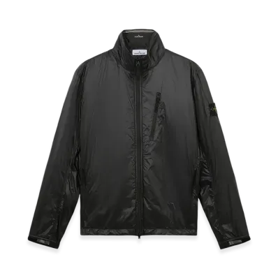 Stone Island Q0525 Pertex Quantum Made From Netplus with Primaloft Insulation Technology Light Packable Blouson with Hood - 24FW "Black"