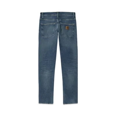 Carhartt WIP Mills Blue Stretch Denim Klondike Pants "Blue Mid Used Wash"