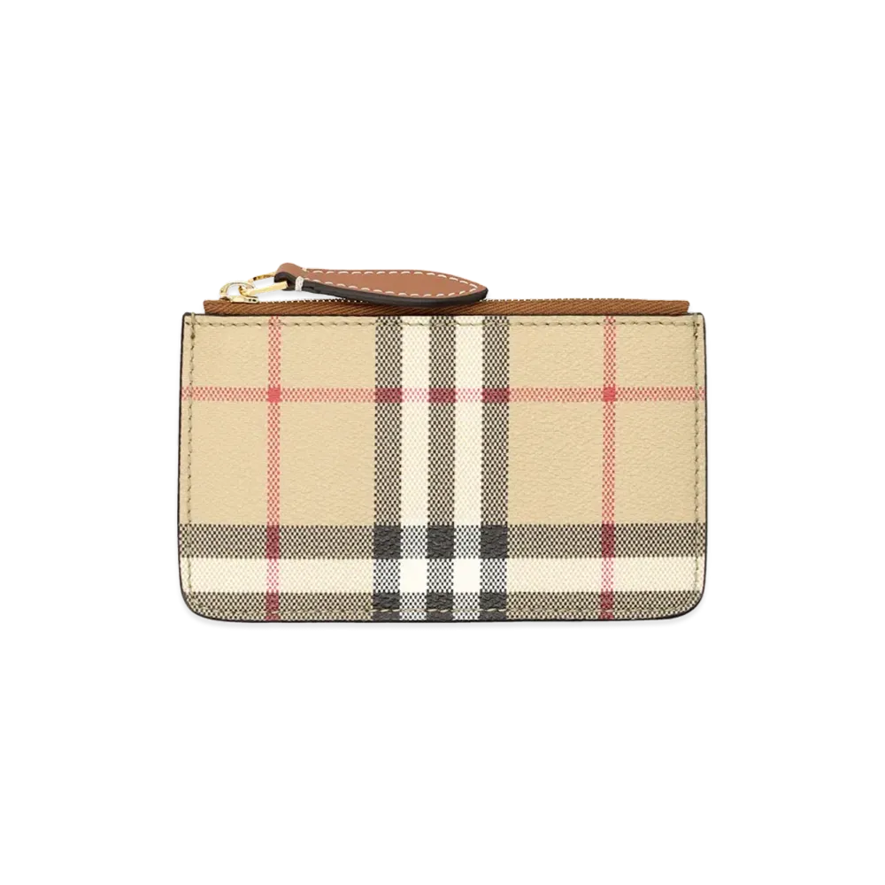 Burberry Women's Printed E-Canvas Card Holder "Beige"