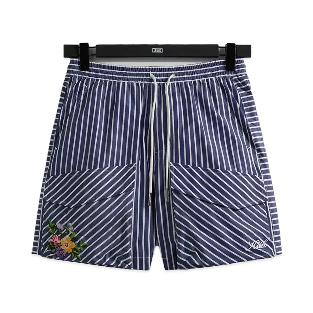 Kith Striped Poplin Boreum Cargo Short "Montage"