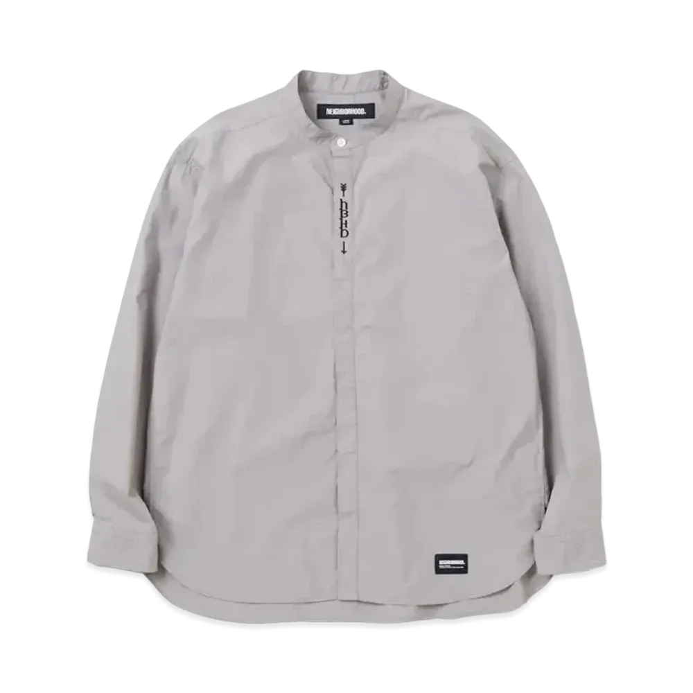 NEIGHBORHOOD Bandcollar Shirt LS "Gray"