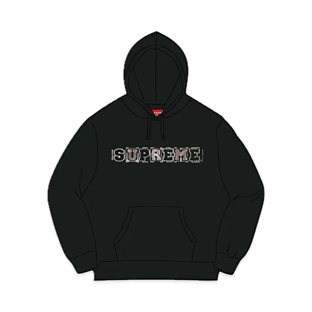 Supreme Beaded Hooded Sweatshirt "Black"